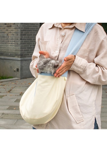 Geeksen Kedi Çantası Evcil Hayvan Çantası Kedi Seyahat Çantası Taşınabilir Kanvas Omuz Çantası Mavi Lyc08031-01f-cs12