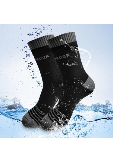 Haki Erkekler Kadınlar İçin Su Geçirmez Nefes Çorap Açık Spor Yürüyüş Kayak Trekking Çorap Haki