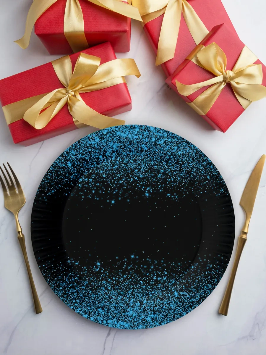 Nd Plej Tek Kullanımlık Bardak Ve Tabak Seti Parlak Siyah 398965531 25