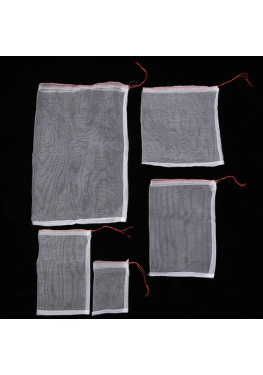 Monyee 40 Ağız Nilon Meyve Koruma Çantaları, Güveç Ve Böcekten Koruma, 15x10 Cm, 100 Adet