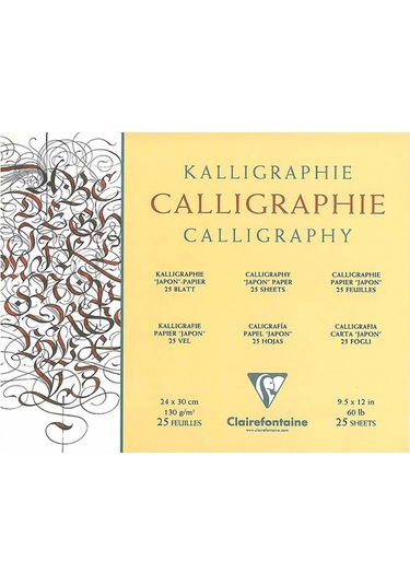 Clairefontaine Calligraphy Blok 130gr 25 Yaprak 24x30 CM