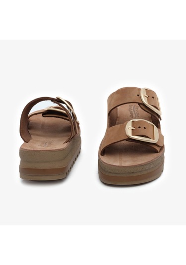 Greyder 59091 Taba Nubuk Hakiki Deri Kadın Terlik -1046 Taba