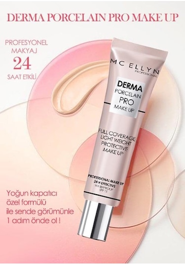 Mc Ellyn Pro Make Up Waterproof Derma Porselen Kapatıcı SPF15 01