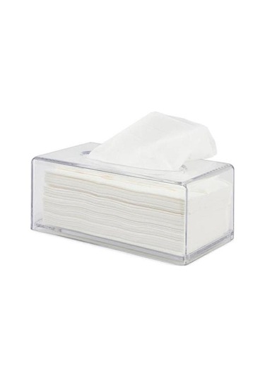 1 Adet Şeffaf Doku Kutusu Peçete Tutucu Oturma Odası Ev Organizatör Kağıt Dispenseri Faydalı Doku Kutuları