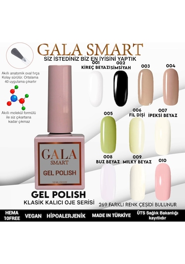 Gala Smart Classic Kalıcı Oje 10 Mle No:009