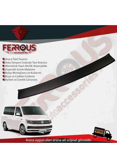 Volkswagen Transporter T6 Arka Tampon Üstü Koruyucu N11.12271