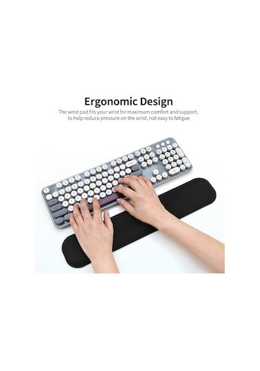 Hafızalı Köpük Klavye Bilek Desteği Ofis Oyun Klavyesi Bilek Desteği Ergonomik Klavye Bilek Desteği