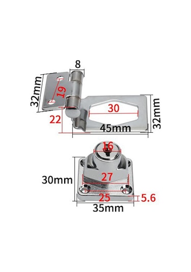Homyl Çinko Alaşım Kapı Giriş Kilidi Güvenlik Cıvatası D1