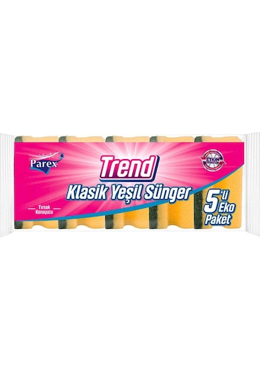 Magic Shine Sünger Klasik Sünger Bulaşık Altlığı Ve Mutfak Bezi Paketi