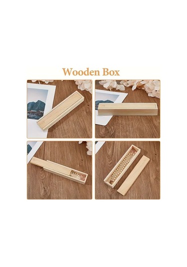Willowhaven 6 Adet Sürgülü Kapaklı Ahşap Hediye Saklama Kutusu