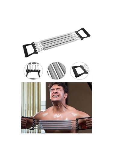 Markafox Çelik Göğüs Yayı Kol Bilek Göğüs Kas Geliştirme Egzersiz Aleti Vücut Geliştirme Seti