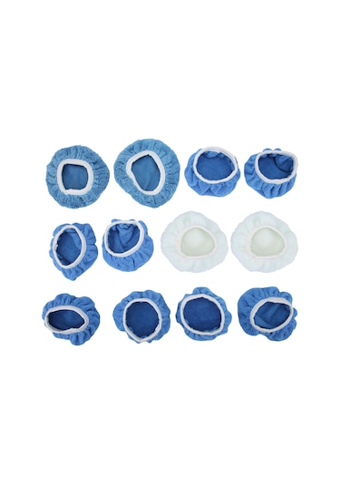 Moveevo 5-6 İnç Araç Polisaj Makinesi İçin Fiber Tampon Pad Seti - 8 Adet Polisaj, 2 Adet Cila Ve 2 Adet Mercan Kumaş Pad İle Tekrarlı Kullanım