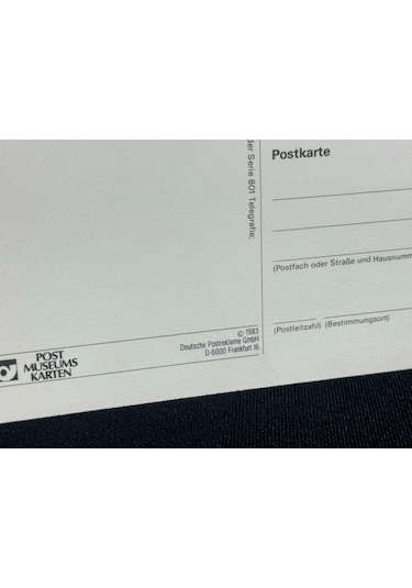 1983 Almanya Vordruckblatt Post And Technology Typendrucktelegraf Hughes Postcard Germany