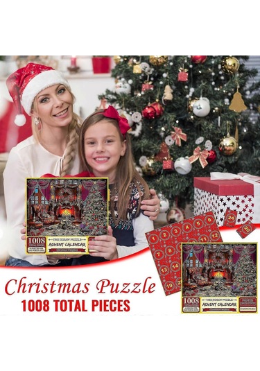 Noel Advent Takvimi Yapboz Bulmacası 1008 Parça Sx