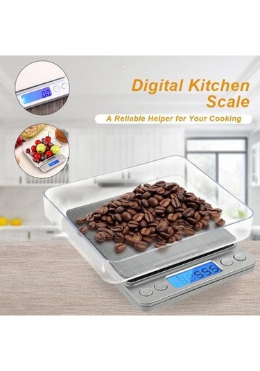 3 Kg Elektronik Ev Mutfak Ölçekli Gıda Baharat Ölçekler Sebze Meyve Ölçüm Ölçekler Dijital Mücevher Tartı Ölçeği Ahşap