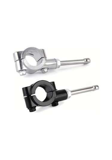 Chuangyinshop Black Evrensel 20-23mm Motosiklet Yan Sehpa Uzantısı Ayak Pedalı Cruiser Chopper Touring Dirt Bike