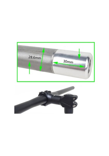 Suntek Bisiklet Quill Adaptör Gövdesi Yükseltici 22 25,4-mm Gümüş