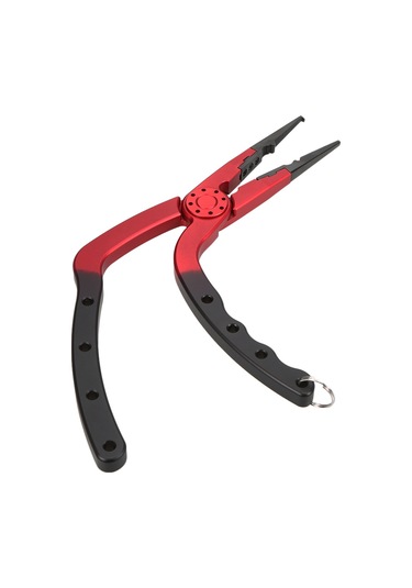 Yuntech01 Alüminyum Balıkçı Pensi - Uzatılabilir Askı Ve Korumalı Kılıf İle Çok Fonksiyonlu, Kırılmaz, Taşınabilir Kırmızı/siyah Veya Mavi/siyah