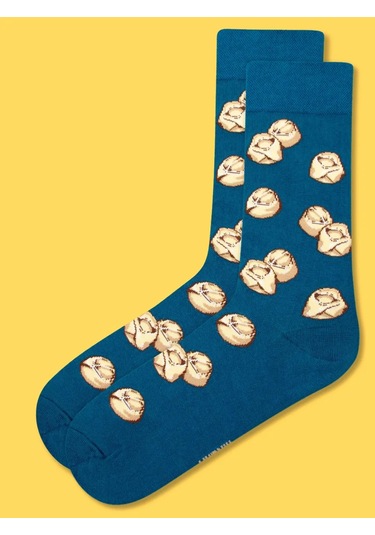 Kingkit Baskılı Ve Desenli Komik Çoraplar 3 Çiftlik Set 12197473 Mavi