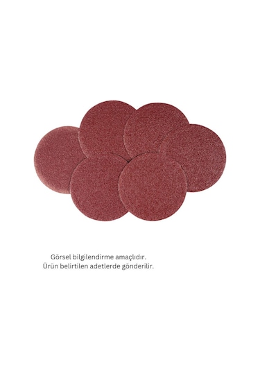 Kupa Yuvarlak Cırt Zımpara 180 Mm - P60 Kum - 3 Adet