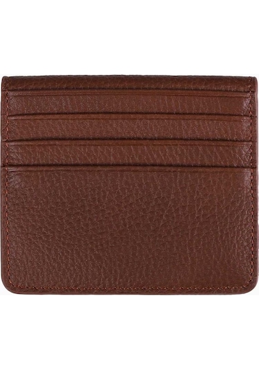 Damy Hakiki Deri Unisex Kartlık 512mg - Taba