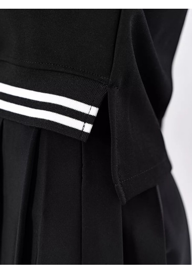 Paleberry Erkek Çocuklar İçin Kore Tarzı Y2k Tarzı Oversize Okul Yeleğ 213561159 Siyah