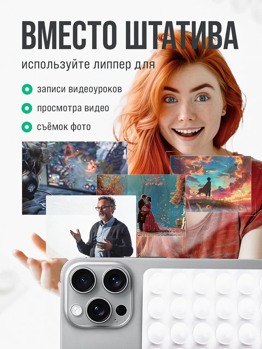 Octopusy Telefon İçin Çift Taraflı Yapışkan Reşvet Klips 292018634