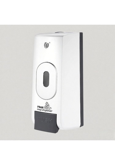 Duvar Tipi Köpük Sabun Dağıtıcı 500ml Beyaz - Ev, Otel, Ofis İçin Manuel Dolanabilir Sabunluk - Hijyenik Ve Pratik Kullanim Beyaz Beyaz