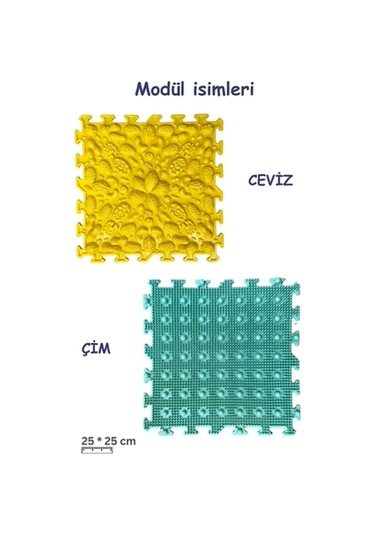 8 Modüllü Dokunsal Bütünleme Göl Kıyısı Çok Renkli