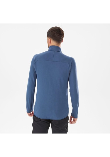 Millet Fusıon Grıd H Erkek Polar Ceket Tam Fermuarlı Mıv9465 Mıv.n0395 Mavi