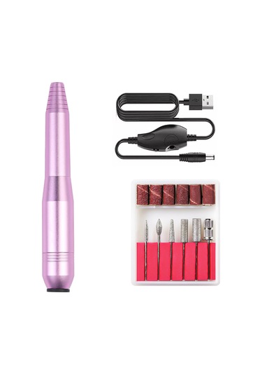 Yifomall "taşınabilir Profesyonel Tırnak Freze Makinesi - 16000 Rpm, 6 Uçlu, Usb Şarjlı"