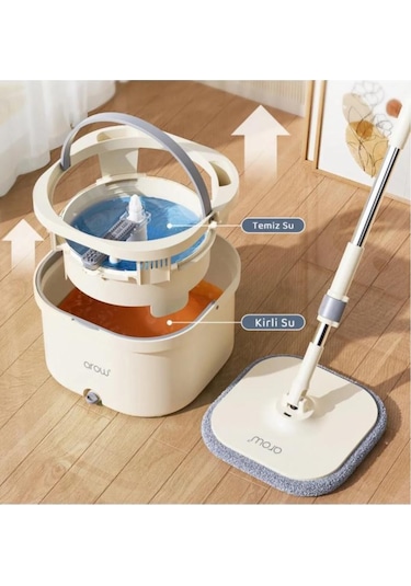 Arow Krem Mavi Clean Master Temizlik Seti