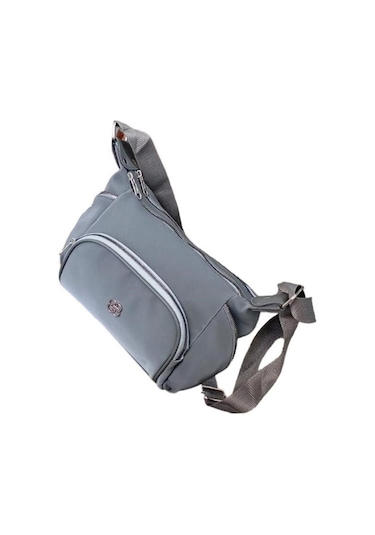 Mygeppetobag Suni Deri Bayan Çapraz Çanta -omuz Çantası Gri