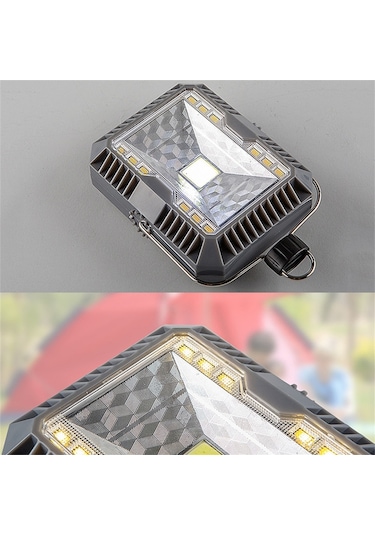 Sones Güneş Enerjili Led Projektör Ip55 Su Geçirmez Duvar Lambası Açık Hava Güvenliği Kamp Acil Durum Lambası