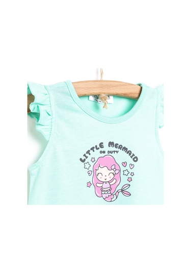 HelloBaby Basic Elbise Kız Bebek 24yhlbkelb027 Mint 24YHLBKELB027_Mint