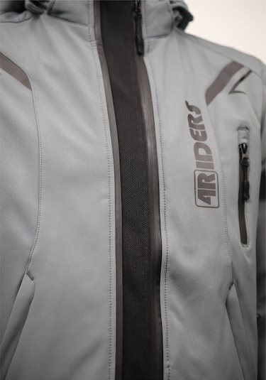 4riders Rex Pro Korumalı Softshell Motosiklet Montu Gri