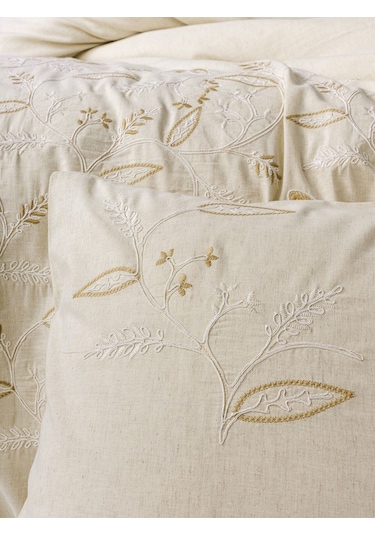 Cotton Box 1570/2-cb Cotton Keten Ck Nevresım Takımı Lapelıs Krem