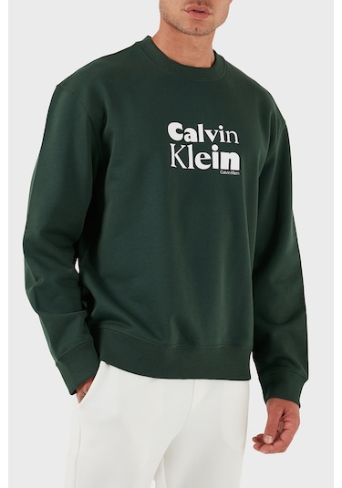 Calvin Klein Erkek Sweat Lv04ld242g Llg Haki Haki