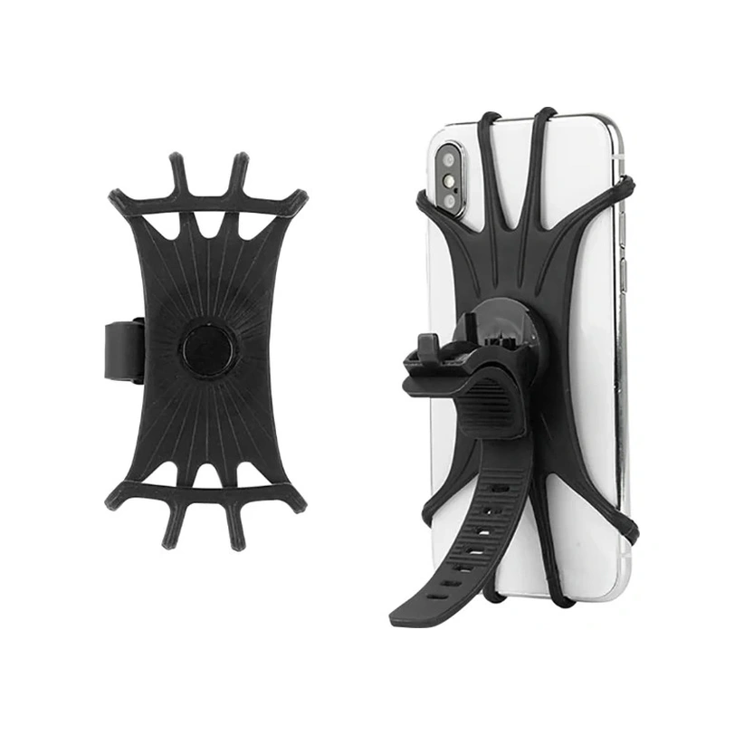 Esnek Silikon Örümcek Bisiklet Telefon Tutucu Kahverengi