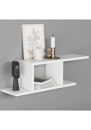 Deren Duvar Rafı Beyaz