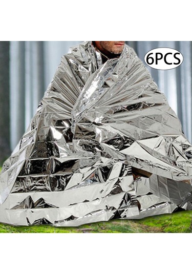 Homyl 6 Parça Hayatta Kalma Battaniyesi Kompakt Uzay 130x210cm Arjantin Gri