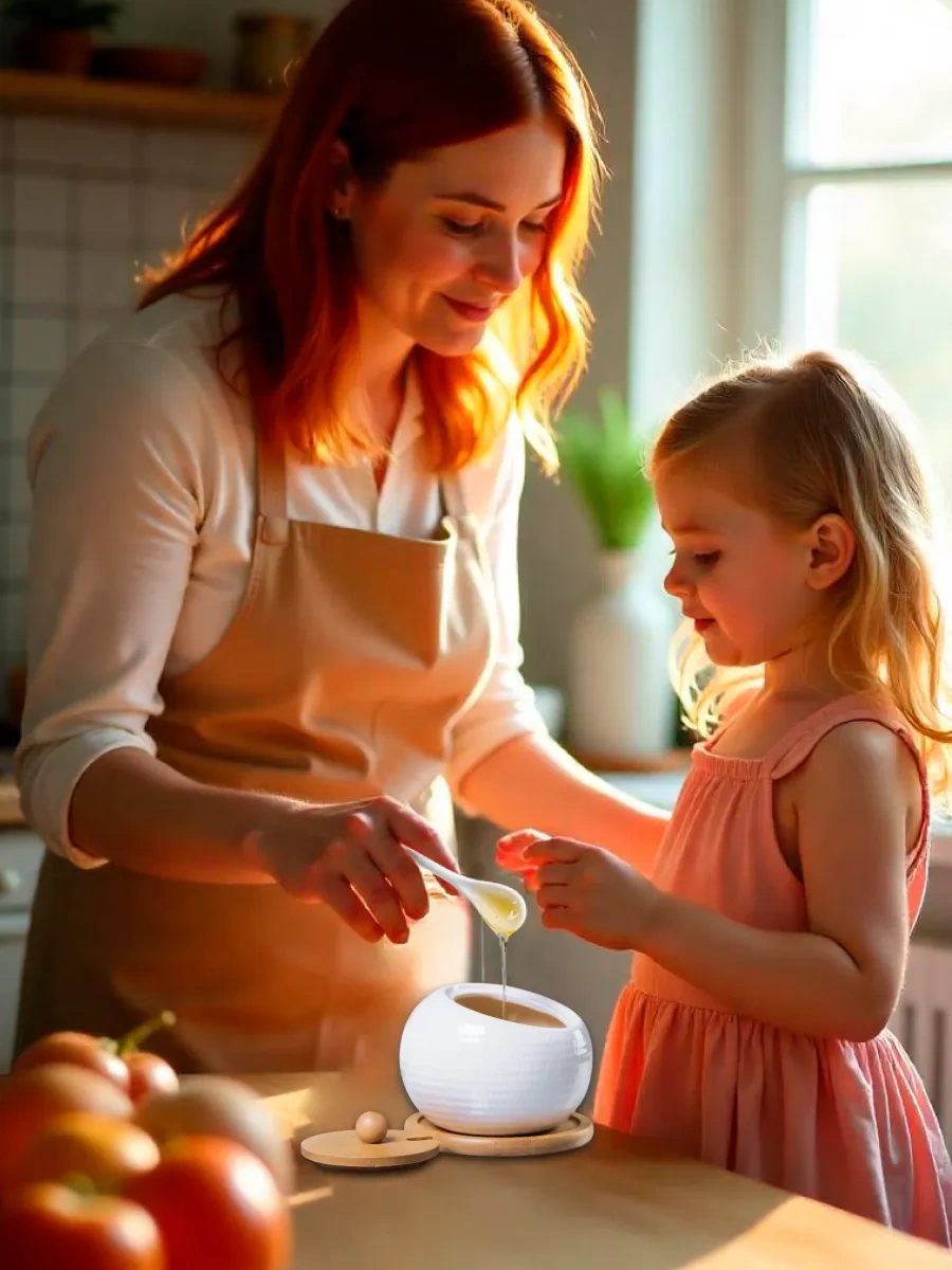 Keep Master Kapaklı Ve Tuz Balı İçin Kaşıklı Şekerlik 145729210 Beyaz