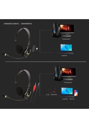 Flybuy Sy440mv 3.5mm Mikrofonlu Kablolu Oyun Kulaklığı - Usb/3.5mm, Dizüstü/pc İçin