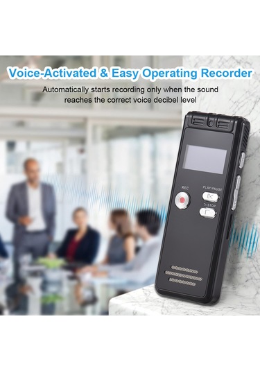 Teltree 32gb Siyah Dijital Ses Kaydedici - Gürültü Azaltma, Tf Kart Desteği, Tek Tuşlu Kayıt, Öğrenci İş Toplantıları İçin