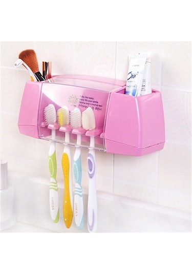 Mavi Banyo Aksesuarları Seti Diş Fırçası Tutucu Duvara Montaj Standı Diş Fırçası Tutucu Kanca Vantuz Banyo Araçları Diş Fırçası Rafı Mavi