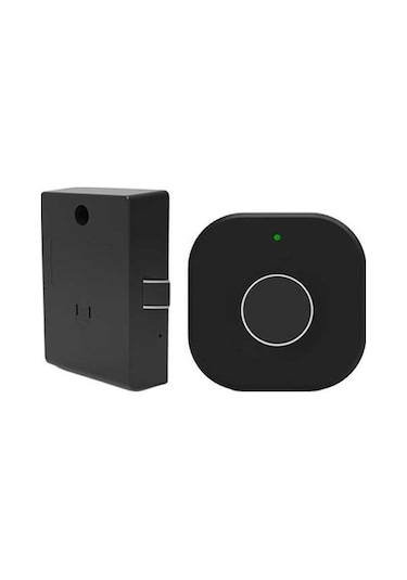 Createtech Suntek Parmak İzi Kilitli Ahşap Kutu Dolap Çekmece Biyometrik Dm