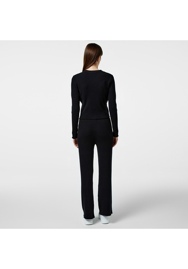 Nautica Kadın Siyah Regular Fit Pantolon Düz 47p310t Siyah