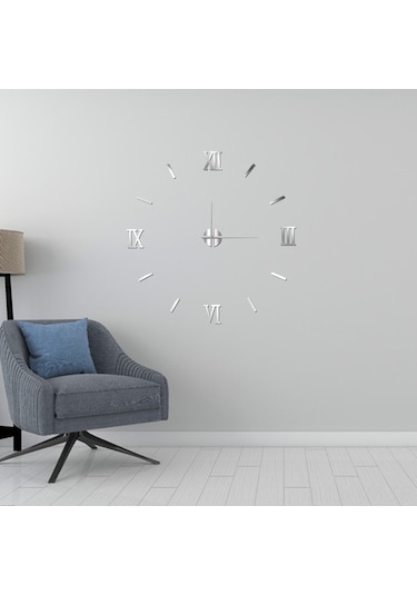 Ximistore9 Küçük Kırmızı 40cm Dıy Sessiz Duvar Saati - 3d Akrilik Dekoratif, Delme Yok Kurulum, Oturma Odası/bedroom Uyumlu