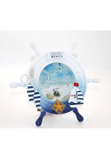 Ahşap Marin Dümenli Çerceve Alk2469 - 9070435778868ynt Çok Renkli