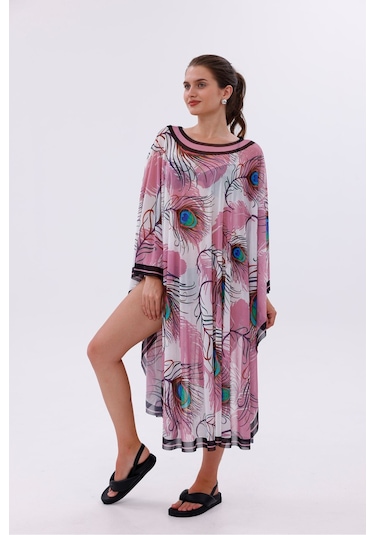 Tarzını Seç Kimono Pareo - Tesettür Pareo - Ege Model 240x135 Cm Çok Renkli